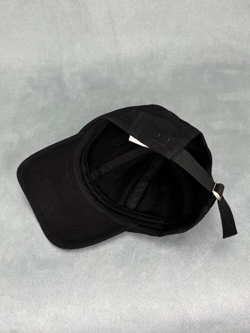 Acne Studios Face Cotton Baseball Cap -All Black with Face Embroidery-Adjustable - Picture 7 of 7
